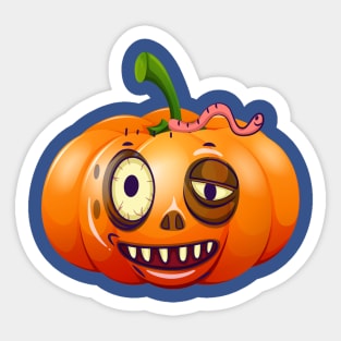 Funny Pumpkin Sticker